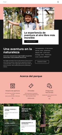 Parque De Aventuras - Diseño Profesional Personalizable