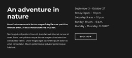 The adventure park - Html Code Example by Nicepage