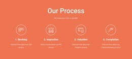 Our process - Html Code Example by Nicepage