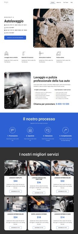 Autolavaggio - Progettazione Gratuita Di Siti Web