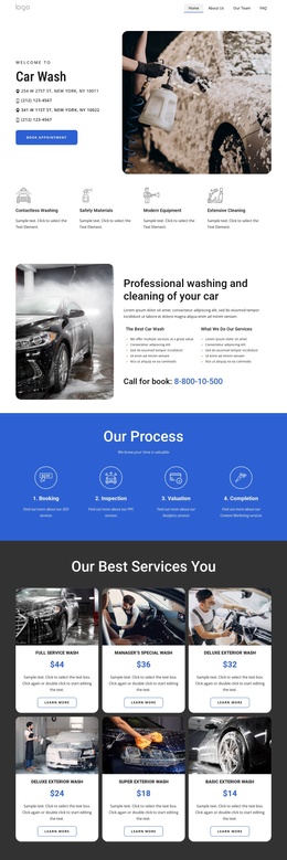 Car Wash - Free Joomla Template