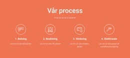 Vår Process - Webbplatsmall Gratis Nedladdning