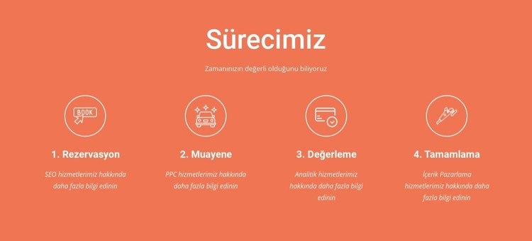 Bizim sürecimiz CSS Şablonu