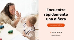 Diseño De Sitio Web Encuentra Niñeras De Confianza Para Cualquier Dispositivo