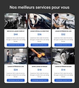 Conception De Sites Web Polyvalents Pour Services De Lavage De Voiture