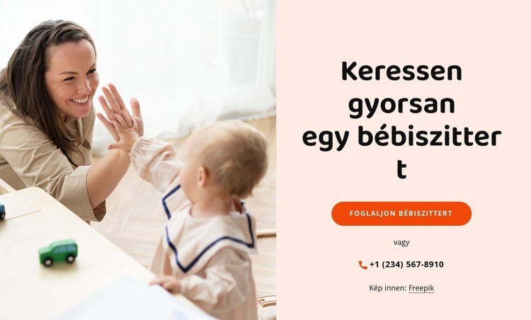 Keressen megbízható bébiszittereket Sablon