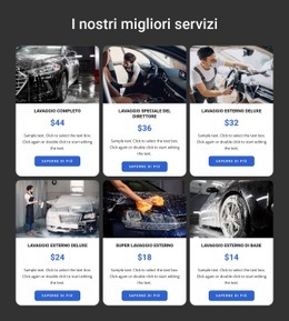 Servizi Di Autolavaggio - HTML Template Generator