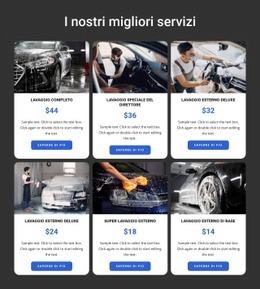 Modello Web Reattivo Per Servizi Di Autolavaggio