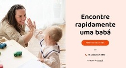 Encontre Babás De Confiança - Premium HTML Page Generator