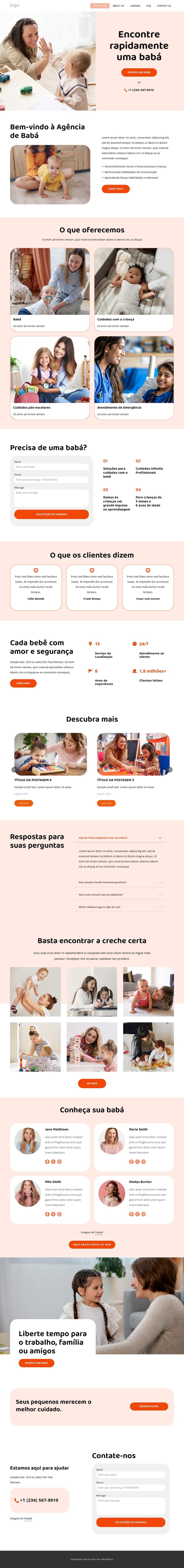 Babás e babás Tema WordPress