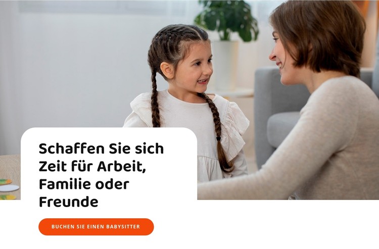 Wir finden für Sie eine Kinderbetreuung CSS-Vorlage