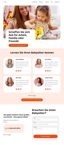 Ausgebildete Babysitter