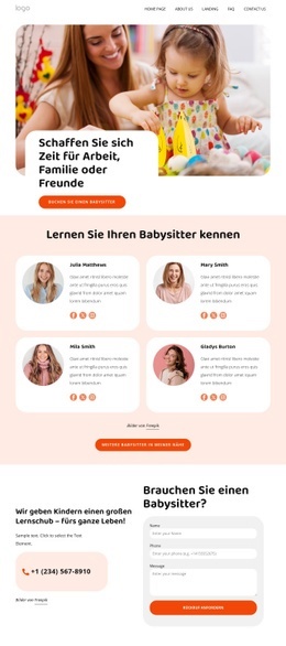 Ausgebildete Babysitter