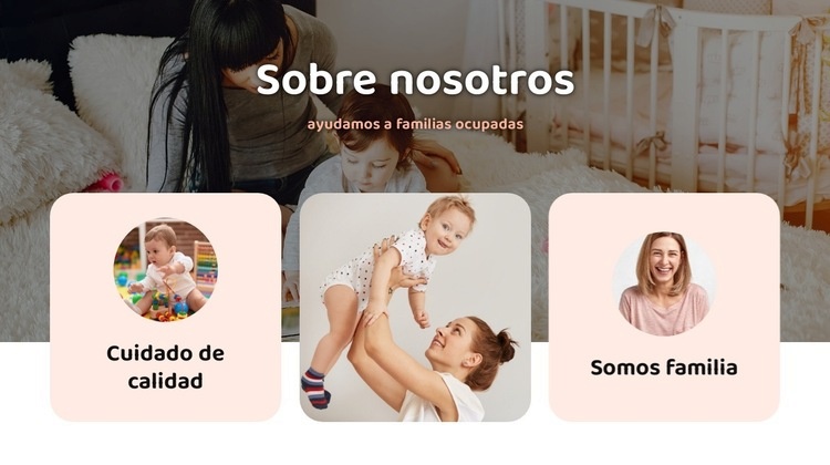 Agencia de cuidado infantil Plantillas de creación de sitios web