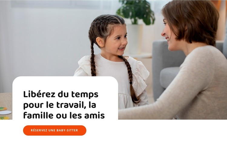 Nous trouvons une garde d'enfants pour vous Modèle CSS