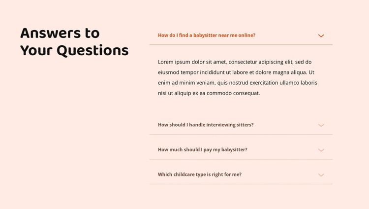 Answers HTML Template