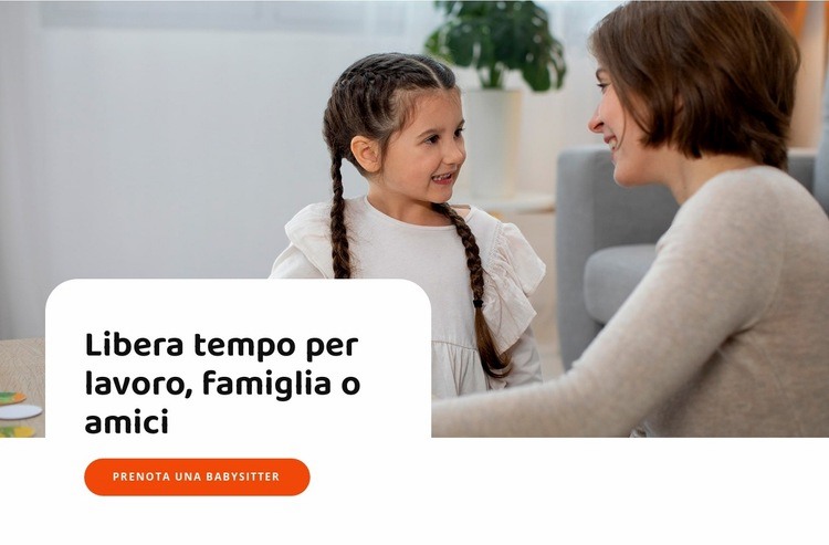 Troviamo per te l'assistenza all'infanzia Costruttore di siti web HTML