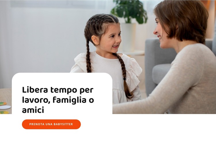 Troviamo per te l'assistenza all'infanzia Modello CSS