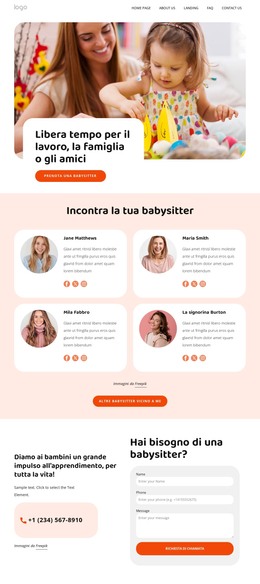 Babysitter Preparate: Modello Completamente Reattivo