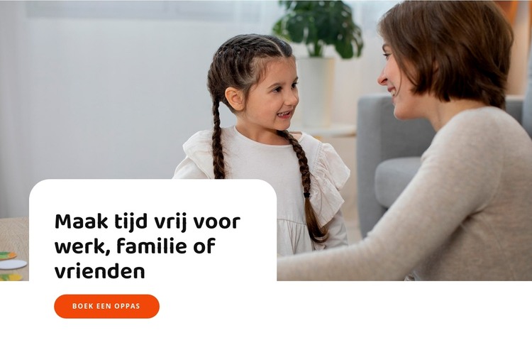 Wij vinden kinderopvang voor u HTML-sjabloon