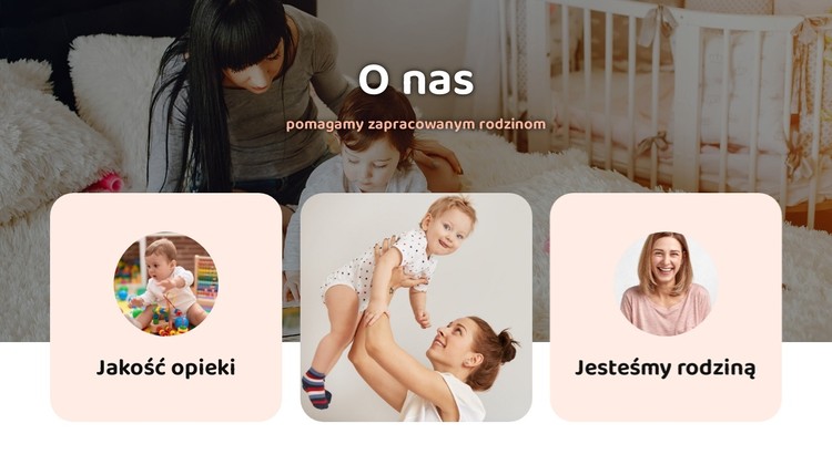 Agencja opieki nad dziećmi Szablon CSS