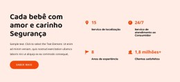 Design De Site Para Sobre Agência De Babás