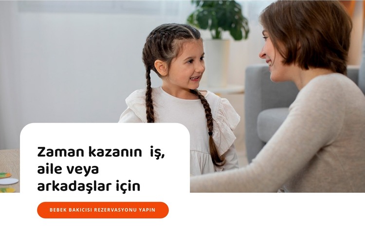 Sizin için çocuk bakımı buluyoruz HTML Şablonu