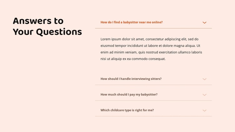 Answers Website Mockup