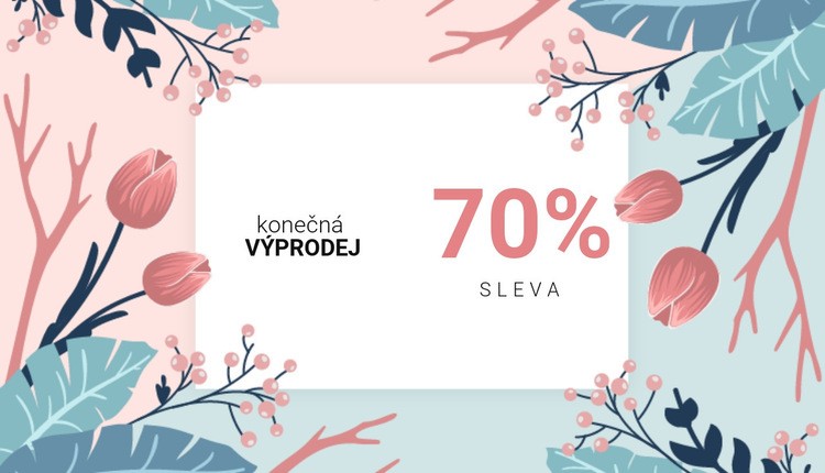 Sleva na konečný prodej Téma WordPress