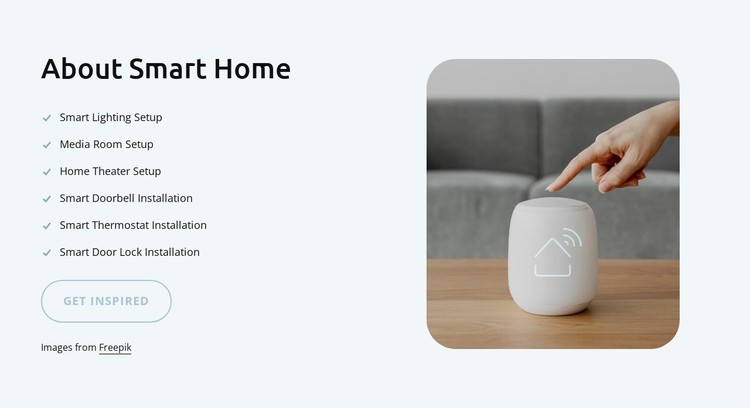 About smart home CSS Template