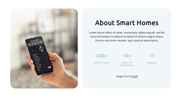 About smart homes CSS Template