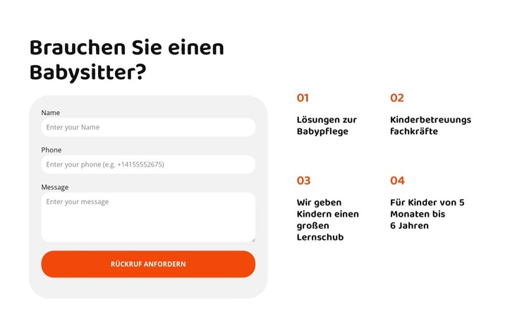 Wir sind die Agentur für Ihre perfekte Kinderbetreuung CSS-Vorlage