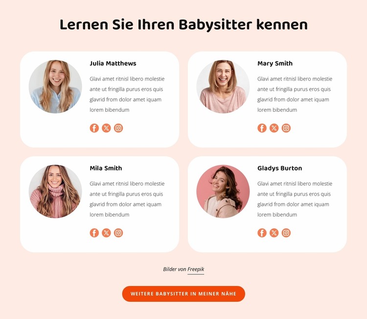 Lernen Sie Ihren Babysitter kennen Joomla Vorlage