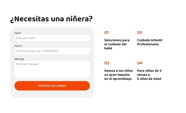 Somos la agencia para el cuidado infantil perfecto para ti. Creador de sitios web HTML