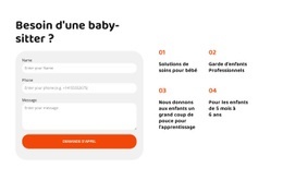 Une Conception De Site Web Exclusive Pour Nous Sommes L'Agence Pour Votre Garde D'Enfants Idéale