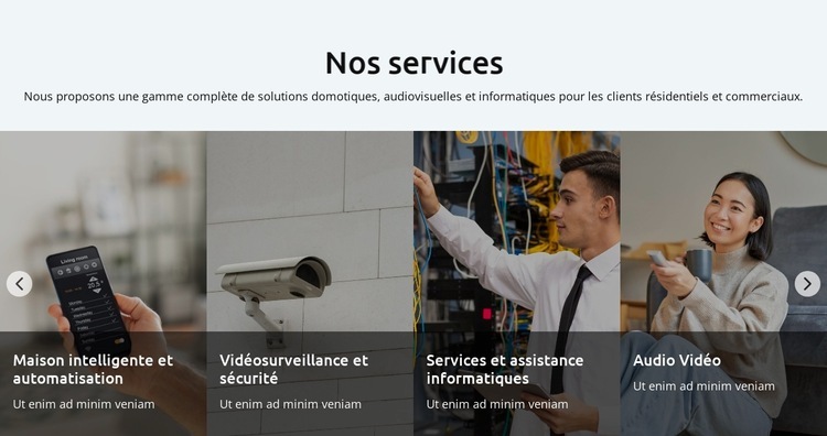 Automatisez votre maison Modèles de constructeur de sites Web