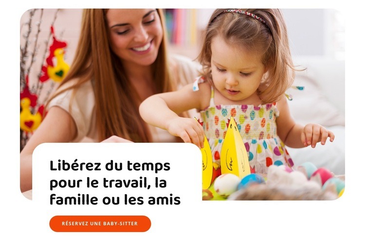 Service de baby-sitting express Créateur de site Web HTML