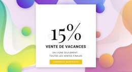 Vente De Vacances - Maquette De Site Web Professionnel