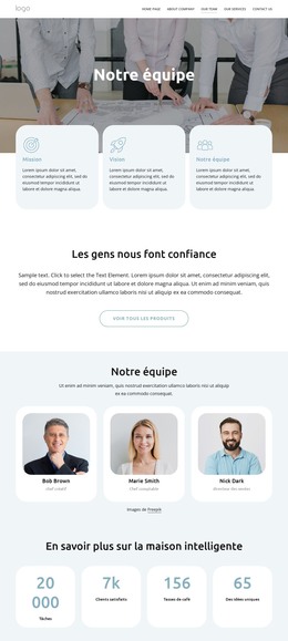 Equipe Maison Intelligente - Modèle D'Amorçage