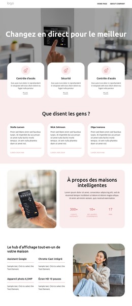 Contrôle Climatique Et Énergétique – Mise En Page HTML Du Site Web