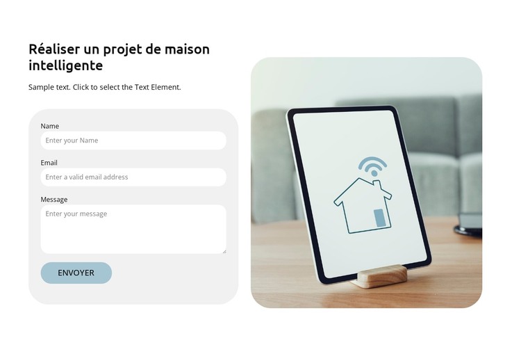 Réaliser un projet de maison intelligente Modèle HTML