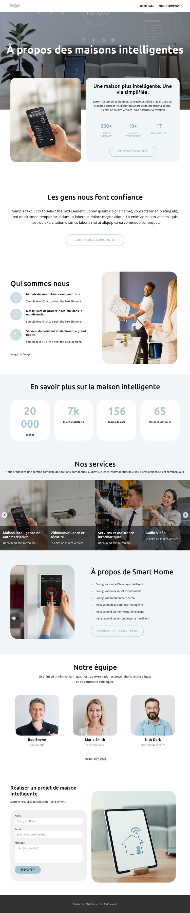 Domotique intelligente haut de gamme Thème WordPress