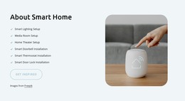 About smart home - Website Mockup by Nicepage