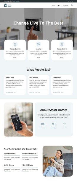 Climate and energy control HTML Template