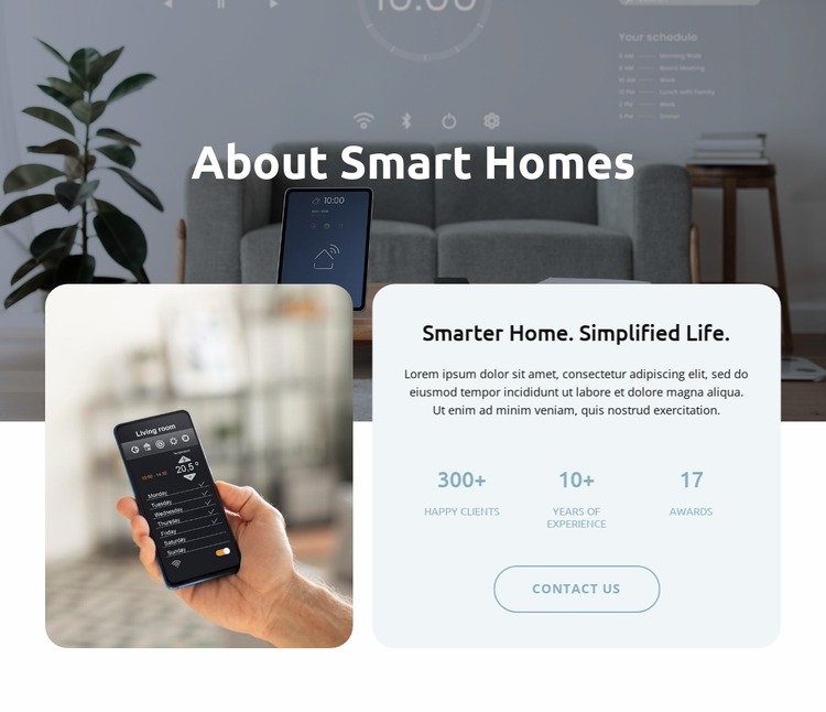 Smart home automation Html Website Builder