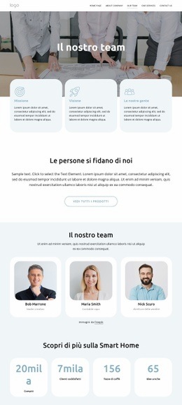 Squadra Casa Intelligente - Bellissimo Design Del Sito Web