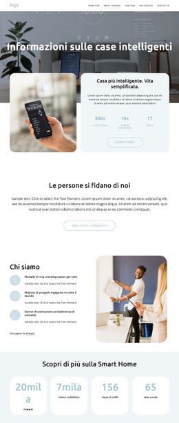 Strumento Di Simulazione Del Sito Web Per Domotica Intelligente Premium