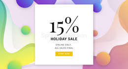 Holiday Sale Joomla Template 2024