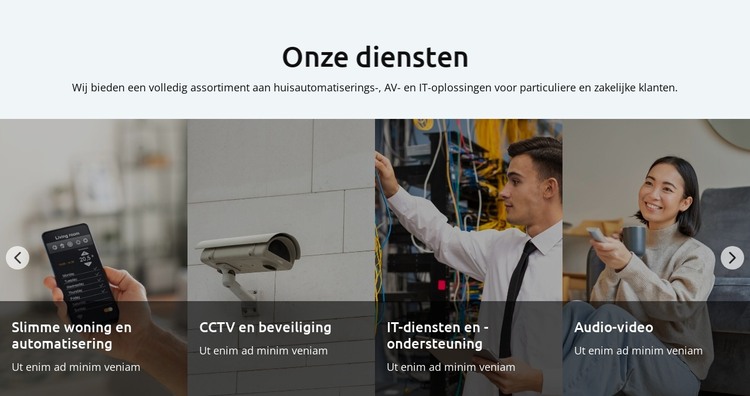 Automatiseer uw huis HTML-sjabloon