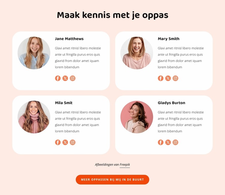 Maak kennis met je babysitter Joomla-sjabloon